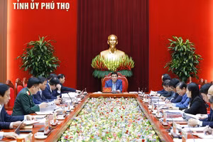 Ban Thường vụ Tỉnh ủy Phú Thọ thông qua nhiều nội dung quan trọng.