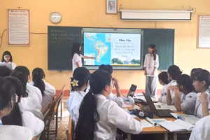 Trường THPT Đoan Hùng ứng dụng công nghệ số trong dạy và học.