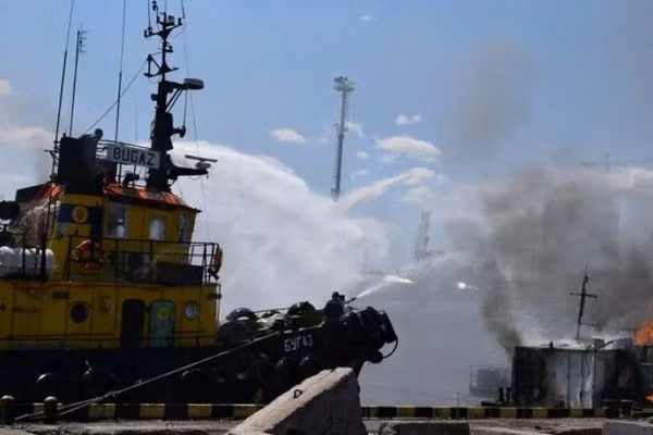 Nga tấn công Chornomorsk - cảng biển thương mại lớn nhất của Ukraine ở Odessa, ngày 24/10/2025.