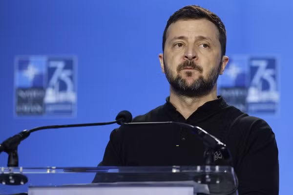 Tổng thống Ukraine Vladimir Zelensky.