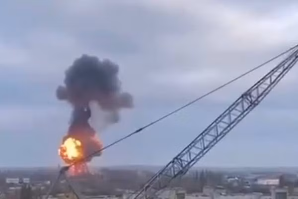 Một cuộc tấn công tên lửa của Nga đã nhắm trúng mục tiêu ở Ukraine.