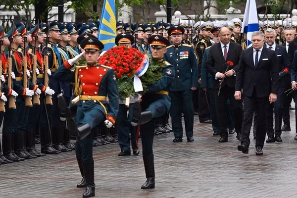 Thủ tướng Slovakia Robert Fico tại Moscow, ngày 8/5/2026.