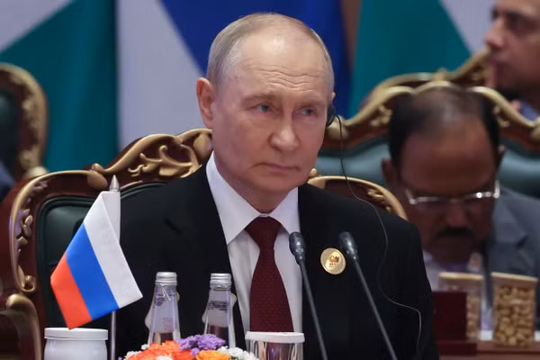 Tổng thống Nga Vladimir Putin tại cuộc họp BRICS+, ngày 13/9/2026.