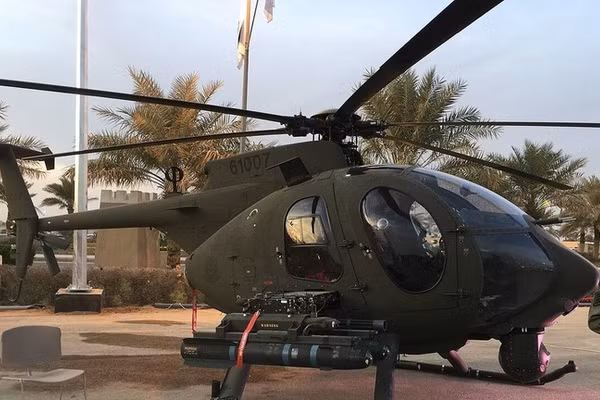 Máy bay trực thăng AH-6i của Lực lượng Vệ binh Quốc gia Saudi Arabia.