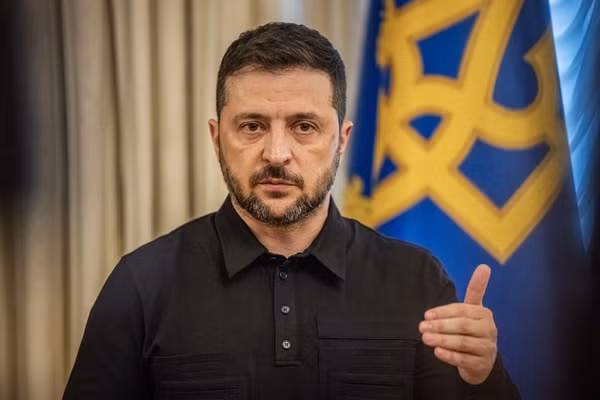 Tổng thống Ukraine Vladimir Zelensky.
