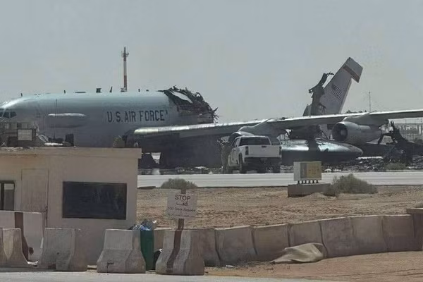 Cuộc tấn công của Iran nhằm vào căn cứ không quân Prince Sultan ở Saudi Arabia vào cuối tháng 3/2026.