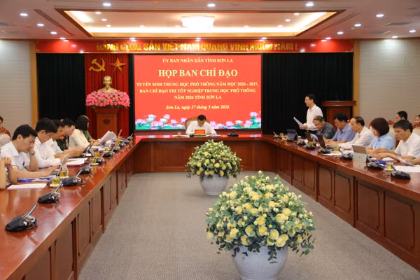 Hội nghị được tổ chức trực tuyến đến các xã, phường trên địa bàn tỉnh tỉnh Sơn La.