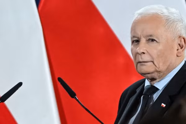 Chủ tịch PiS đối lập Ba Lan - ông Jaroslaw Kaczynski.
