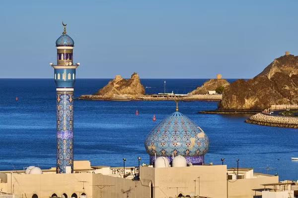 Phố cổ Muscat ở Oman.