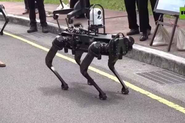 NCSIST ra mắt "chó robot" tại Đài Bắc, ngày 2/6/2026.