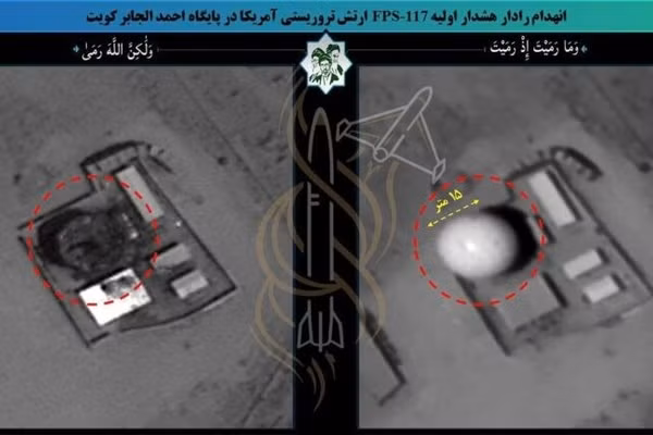 Căn cứ Không quân Ahmad Al-Jaber của Mỹ ở Kuwait bị Iran tấn công tên lửa, ngày 21/7/2026.