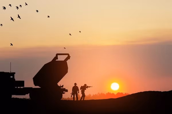 Hệ thống HIMARS của Mỹ ở Kuwait.