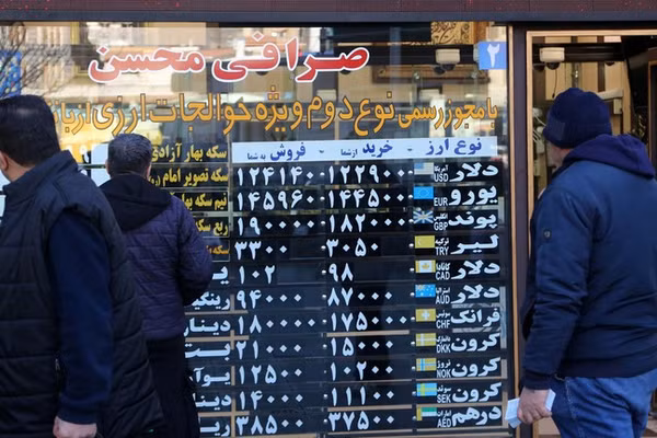Văn phòng đổi tiền ở Tehran, Iran, ngày 31/12/2025.