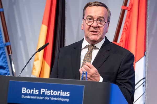 Bộ trưởng Quốc phòng Đức Boris Pistorius.