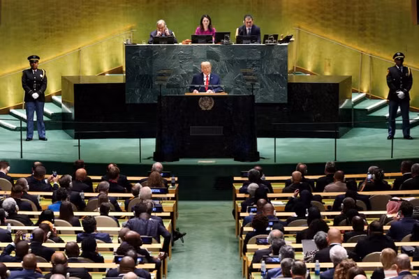 Tổng thống Mỹ Donald Trump tại Đại hội đồng LHQ.