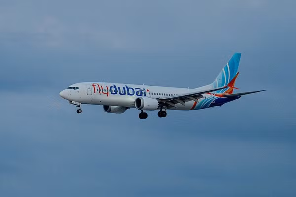 Máy bay của hãng hàng không Flydubai, có trụ sở chính tại Dubai, UAE.