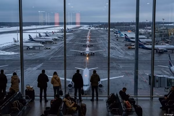 Sân bay Pulkovo của Nga bị UAV Ukraine tấn công vào đêm 3/5/2026.