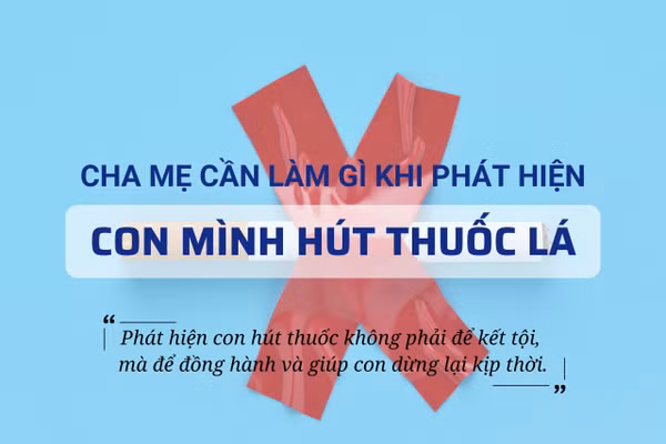 Infographic: Cha mẹ cần làm gì khi phát hiện con mình hút thuốc
