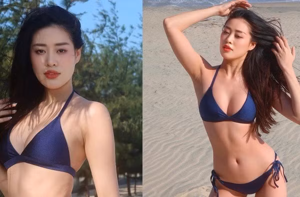 Hoa hậu Khánh Vân khoe thân hình quyến rũ hết nấc