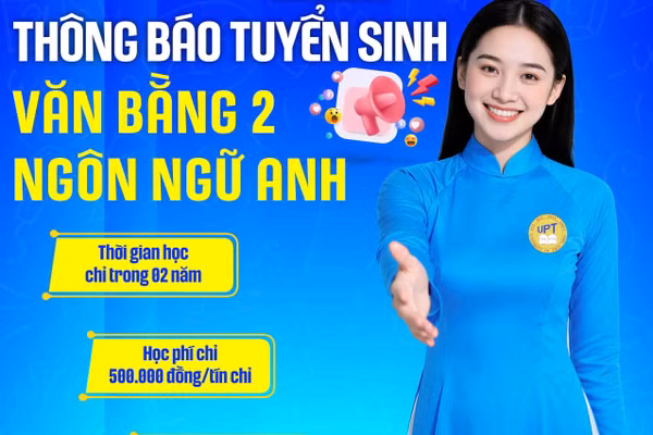 Trường Đại học Phan Thiết tuyển sinh Đại học văn bằng 2 ngành Ngôn ngữ Anh