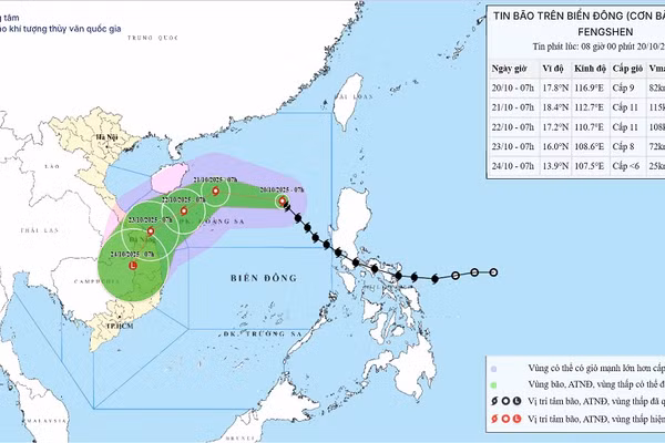 Bão Fengshen gây mưa lớn
