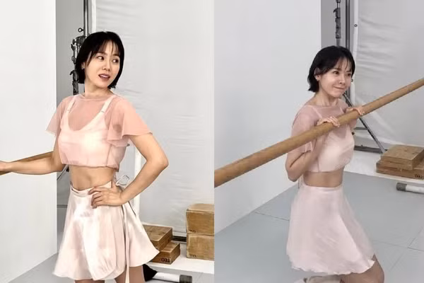 Son Ye Jin gây sốt với 'vòng eo con kiến' ở tuổi U50