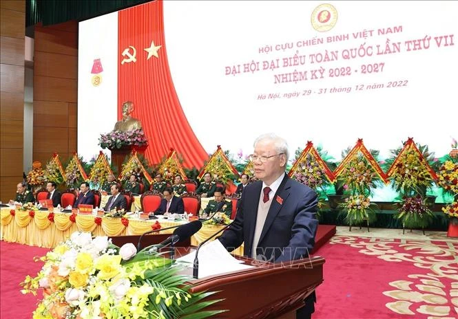 Tổng Bí thư Nguyễn Phú Trọng phát biểu chỉ đạo đại hội. Ảnh: Trí Dũng/TTXVN Tổng Bí thư Nguyễn Phú Trọng phát biểu chỉ đạo đại hội. Ảnh: Trí Dũng/TTXVN