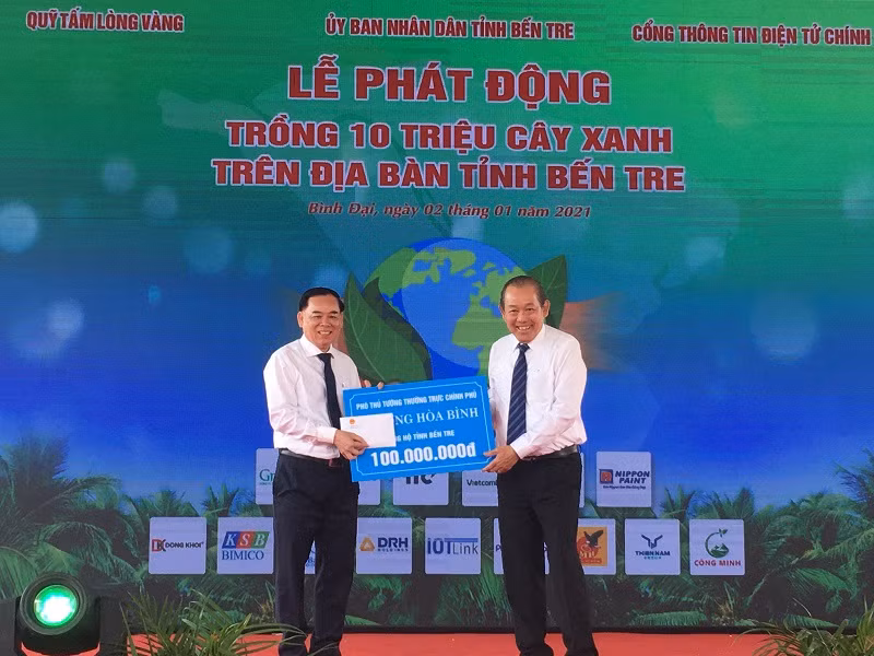 Bến Tre phát động trồng 10 triệu cây xanh ảnh 1