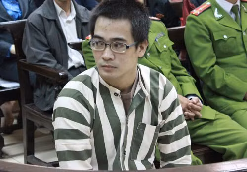 Nguyễn Đức Nghĩa trong phiên tòa phúc thẩm.