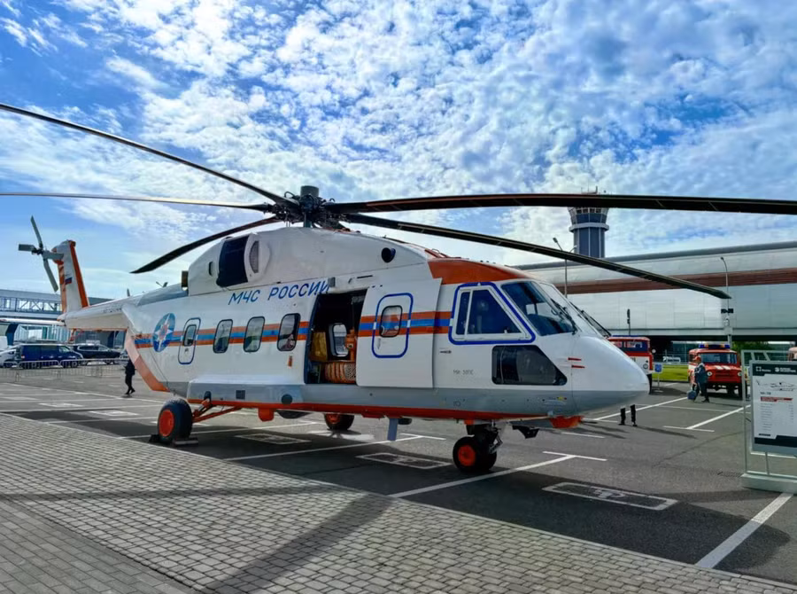 Rostec tự hào giới thiệu trực thăng Mi-38PS Arctic với tầm bay lập kỷ lục