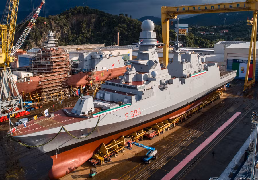 Fincantieri thần tốc bàn giao khinh hạm tàng hình FREMM thứ 10
