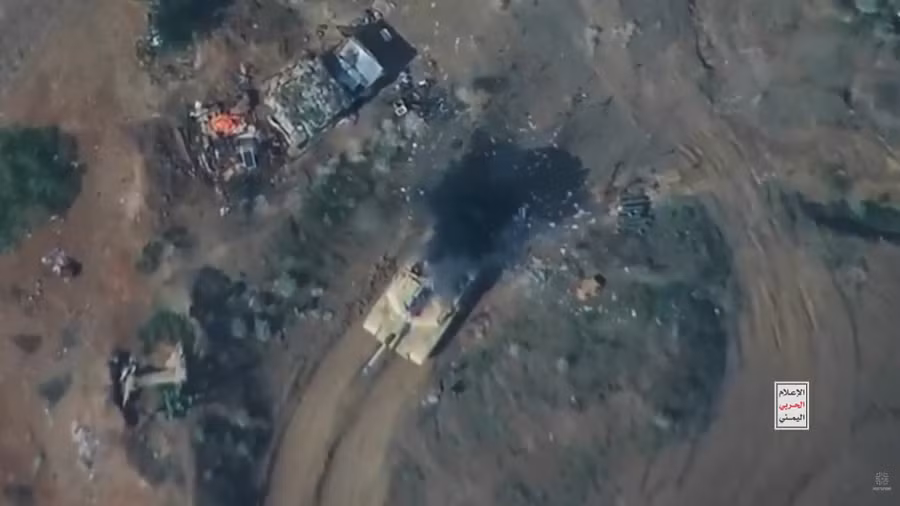 Houthi đánh hỏng nặng xe tăng Abrams của Saudi Arabia bằng UAV