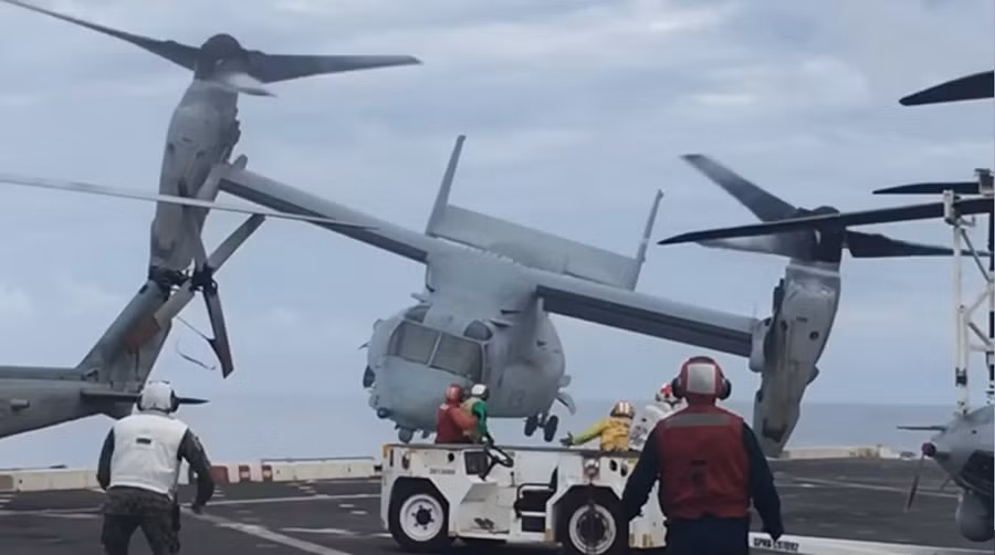 Mỹ thiệt hại nặng khi máy bay MV-22B của Thủy quân lục chiến gặp nạn- Ảnh 1.