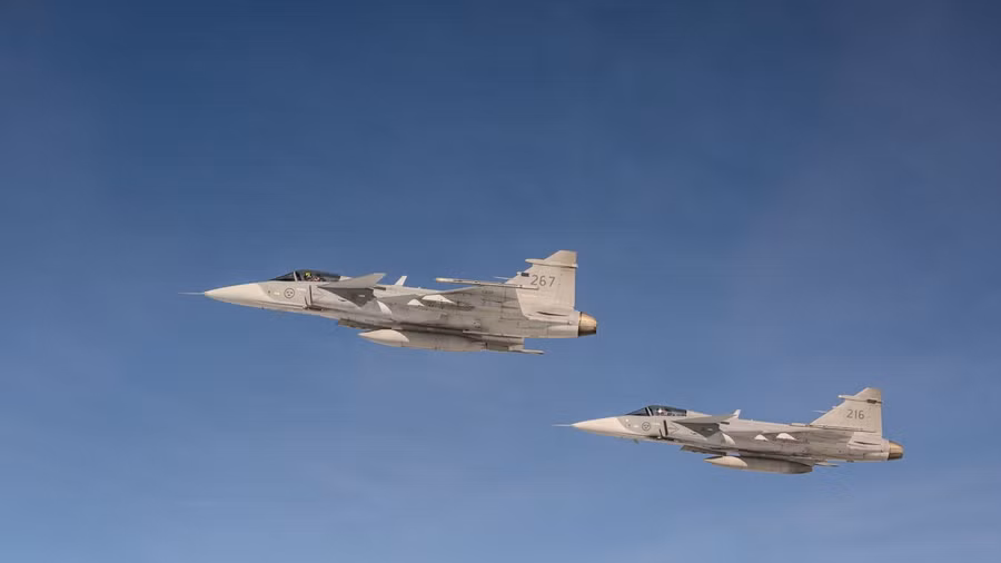 JAS 39 khóa chặt oanh tạc cơ Nga tại 2 khu vực khác nhau trên Biển Baltic